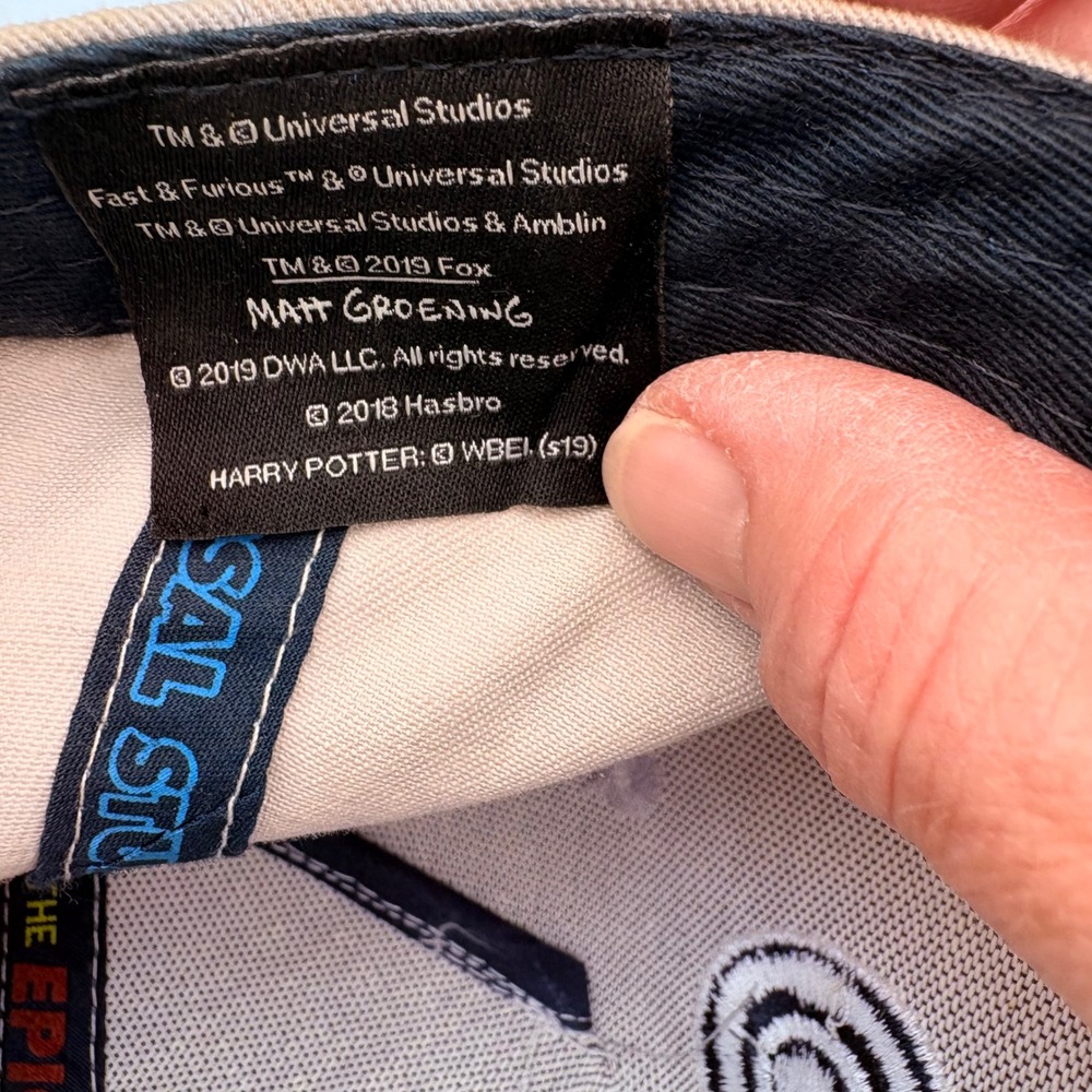 Universal Studios Theme Park Snapback Hat Matt Gr… - image 6